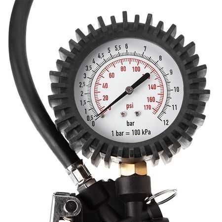 Пістолет для підкачування коліс із манометром, INTERTOOL PT-0510