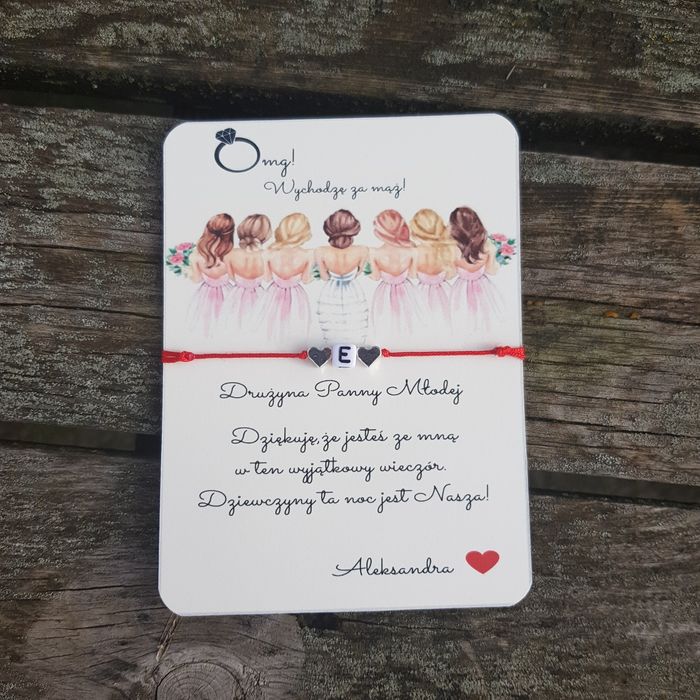 Bransoletka, podziękowanie