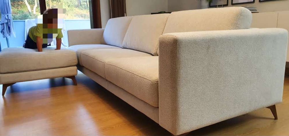 Sofá 3 metros  com chaise separada