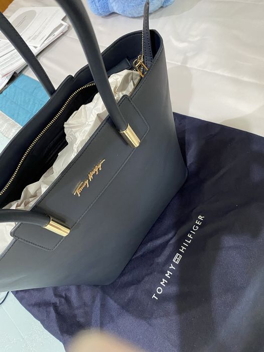 Bolsa em pele Azul marinho