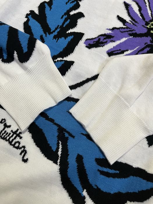 Свитшот Louis Vuitton White Knit Sweater Size L