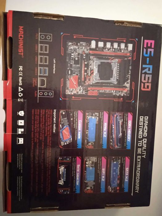 Płyta MACHINIST E5‑RS9 LGA2011‑3 DDR4/M.2 – testowana