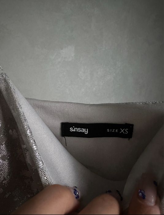 Срібна сукня, розмір XS