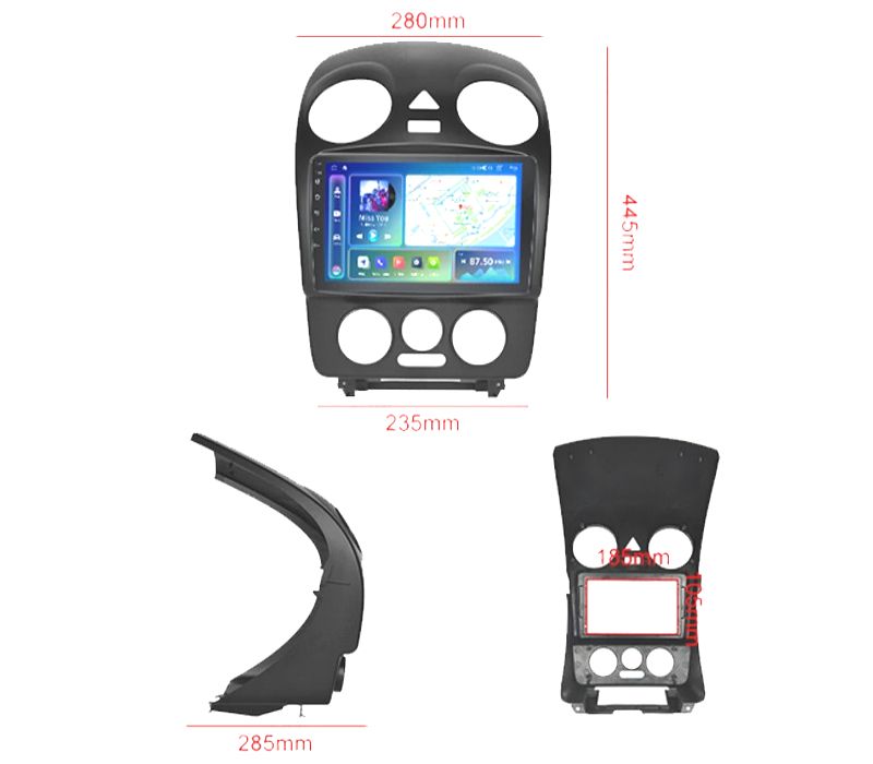 RÁDIO GPS ANDROID 13 VOLKSWAGEN BEETLE 06-11