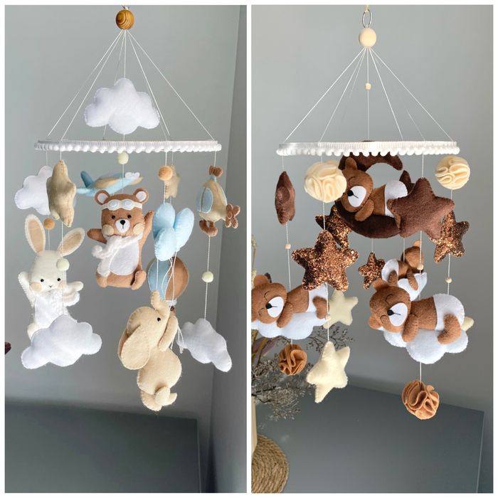 Мобілі ручної роботи, мобиль на ліжечко, подарунок для малюка
