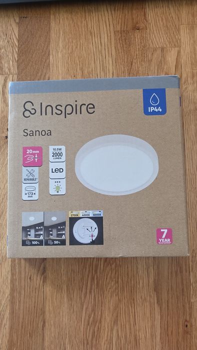 Plafon inspire Sanona okrągły 17cm 10.5W  ściemniacz K2700 K4000 K6000