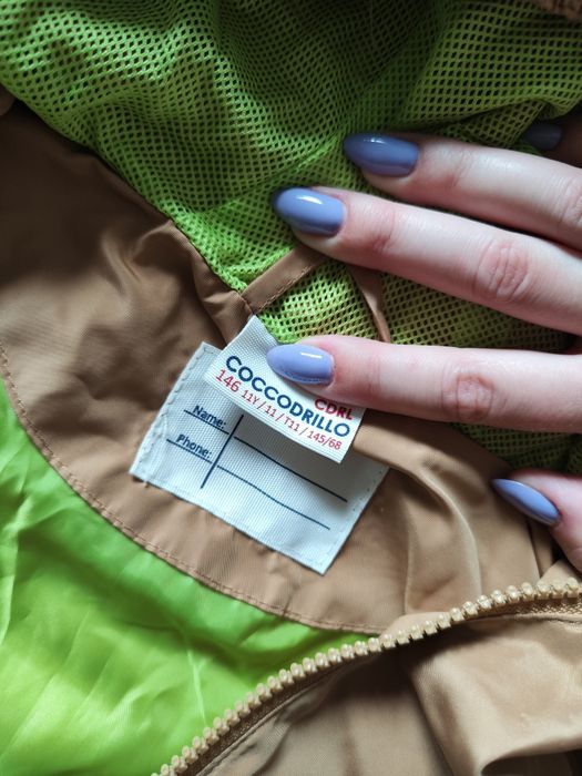 Kurtka coccodrillo dziecięca brązowa zielona 11 lat