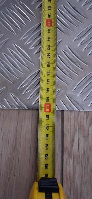 Blacha aluminiowa ryflowana 150,2/53,1