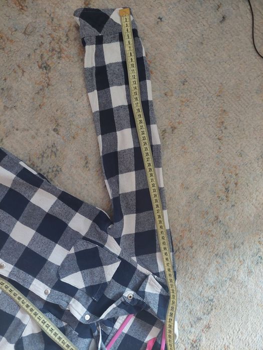 Koszula w kratę dla dziewczynki 10 11 lat 146 cm