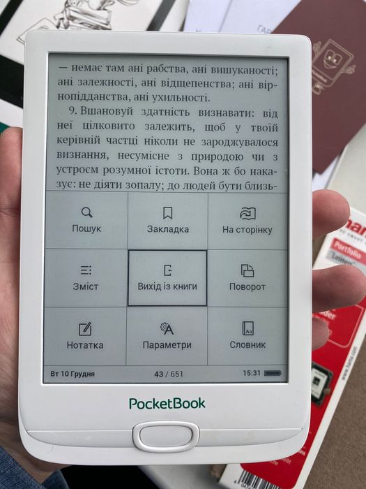 Електронна книга PocketBook 606 повний комплект читалка рідер покетбук