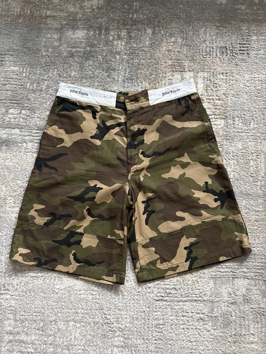 Spodenki szorty Palm Angels Sartorial Waistband Camo Shorts