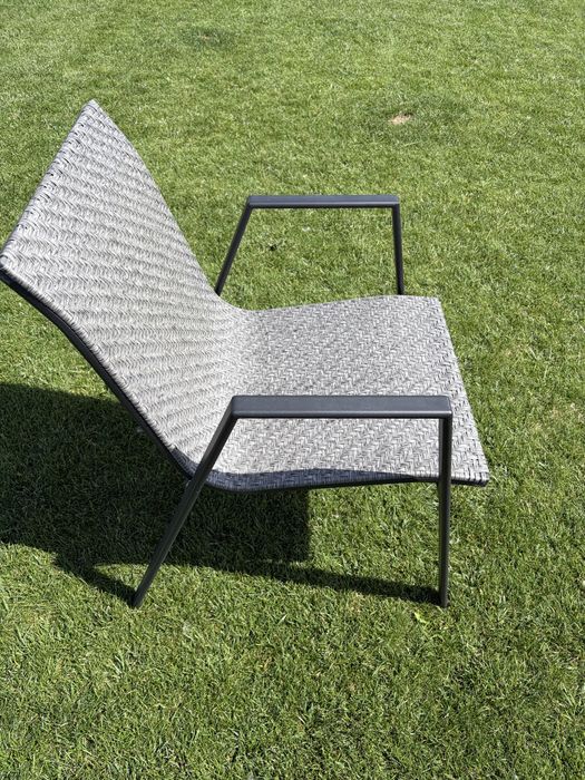 6x Krzesło ogrodowe / tarasowe – aluminiowy stelaż