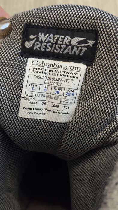 Columbia ботинкі