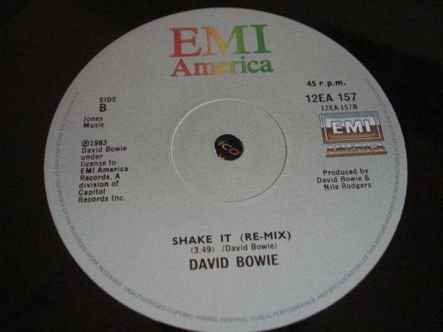 David Bowie China Girl Remix ) Disco Vinil EMI America 1983