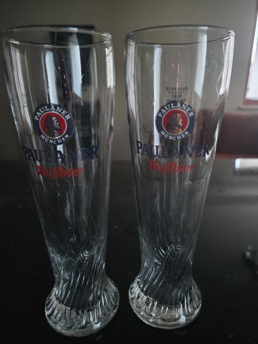 2 sztuki kufel pokal paulaner weissbier 0.4
