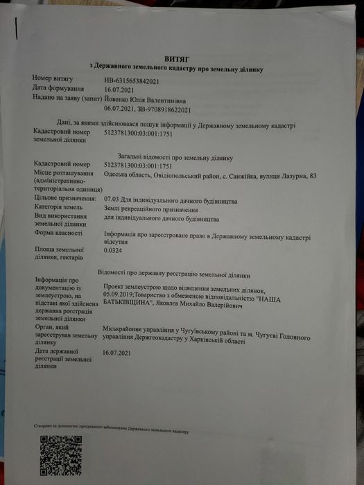 Продам участок в Санжейке у моря
