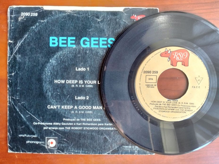 Disco de vinil single Bee Gees - How Deep is Your Love'