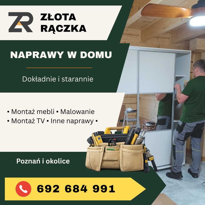 Złota rączka / Handyman - składanie mebli, malarz, inne roboty