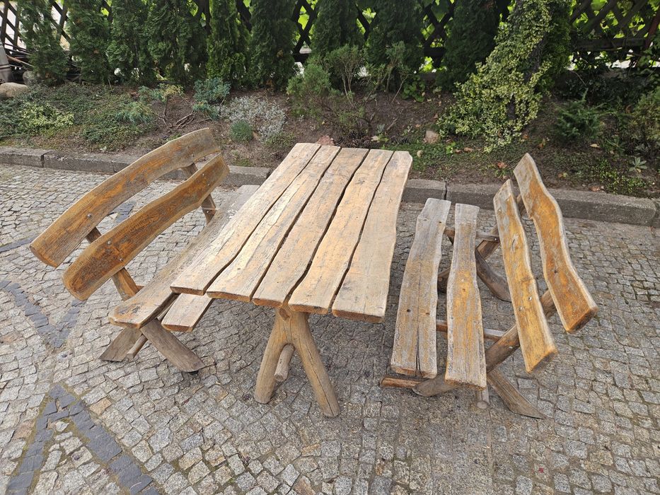 Meble ogrodowe stół I ławki