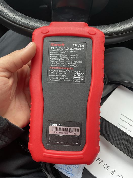 Scanner iCarsoft RT V1.0