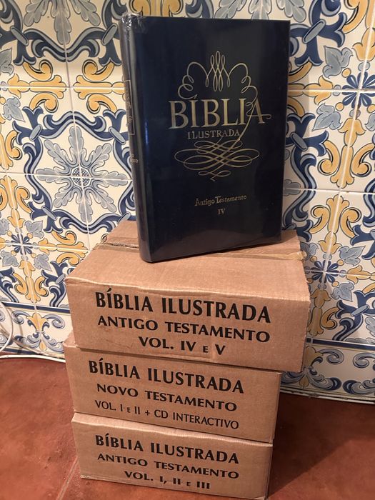 Biblia Novo e antigo testamento ilustrada e cd/ dvd