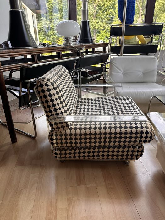 WK Mobel fotel akryl lata 70-te mid century