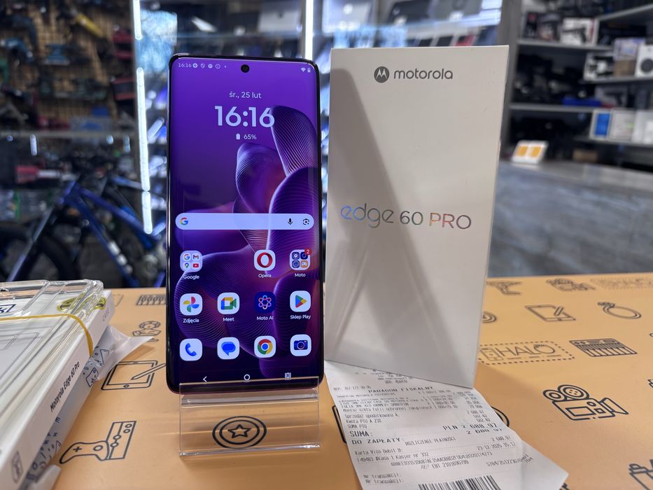 Jak Nowa! Motorola EDGE 60 PRO 12/512GB Purple Gwarancja! HALOgsm Łódź