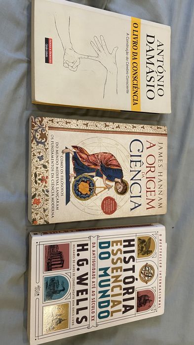 Lote 3 Livros: O Livro da Consciência + A Origem da Ciência + História Essencial do Mundo