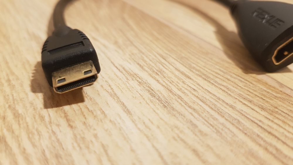 Kabel adapter mini HDMI - HDMI do laptopa raspberry minikomputer