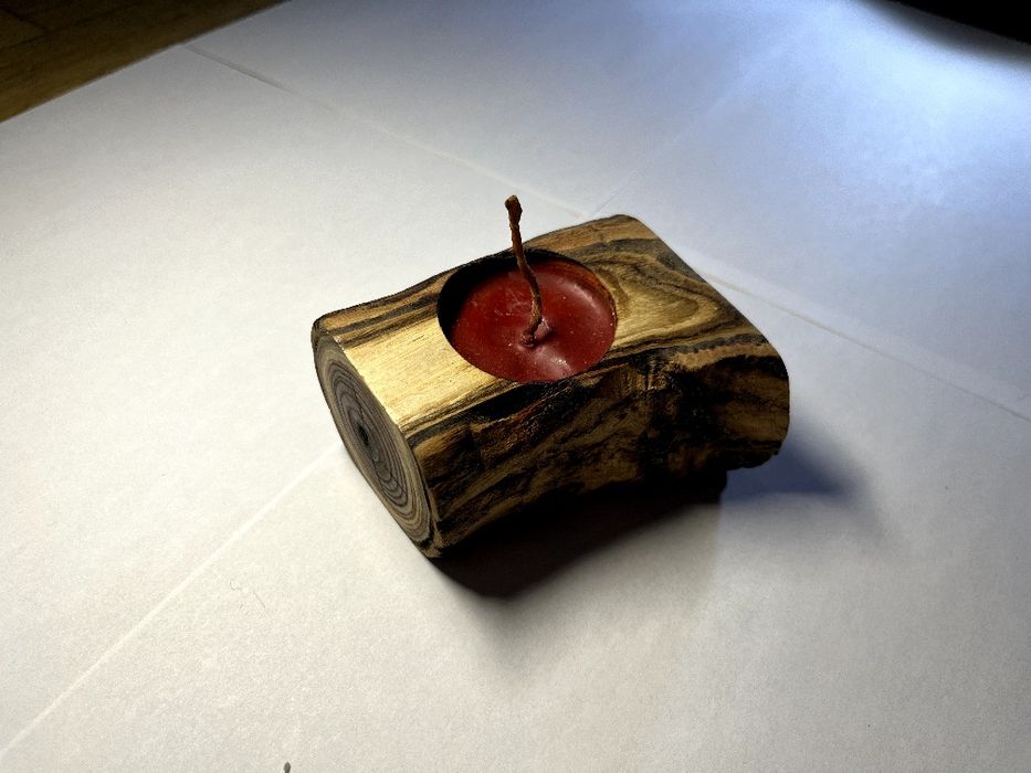 Свічки з дерева і натурального воску