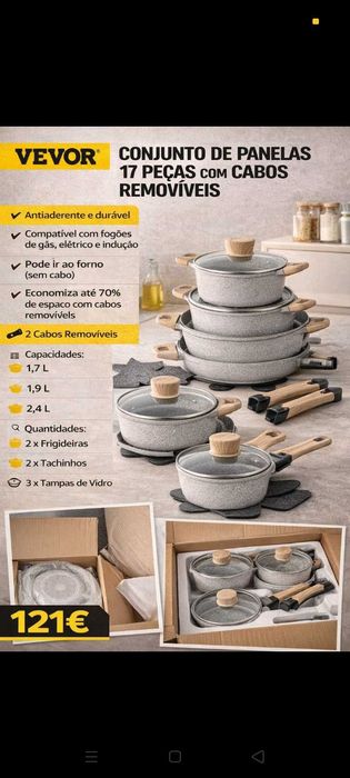 Panelas conjunto 121€. Oportunidades