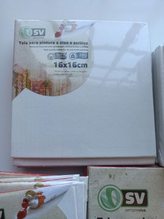 Telas pequenas, novas, para óleo e acrilico várias medidas 20x20
