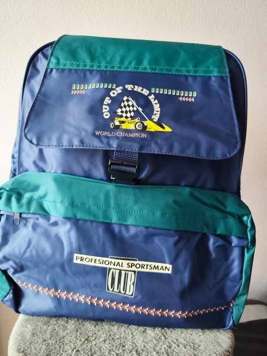 Mochila Escolar Azul e Verde da Professional Sportsman