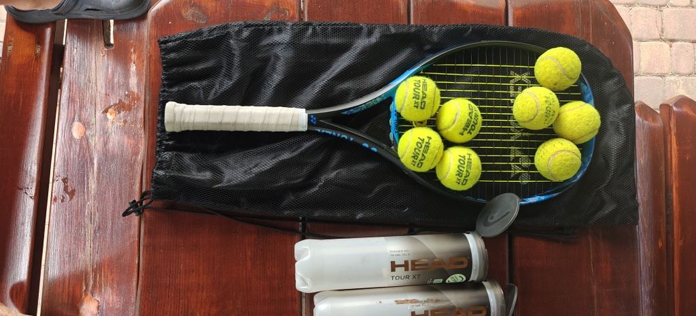 Rakieta Yonex Ezone 100 Isometric torba piłki Head