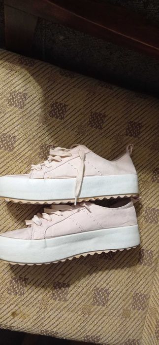 Слипоны -кеды розовые на девочку 37 р-р, слипоны Вershka р-р 38