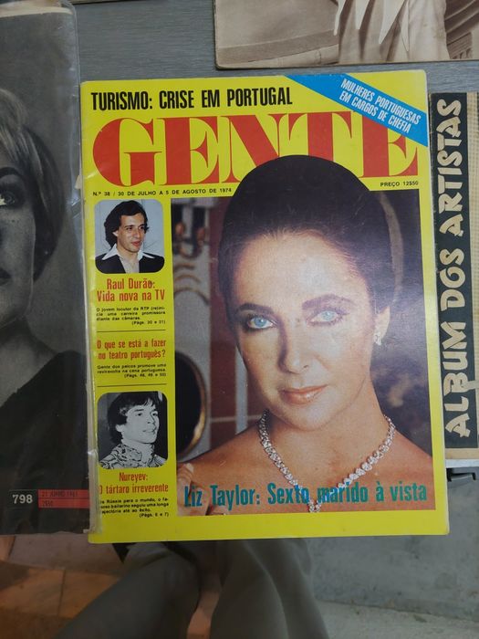Elizabeth Taylor 7 revistas Lyz Lis antigas portuguesas