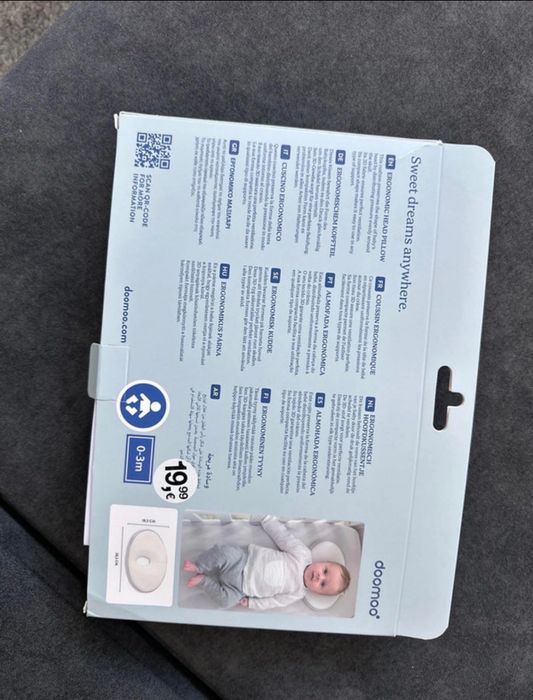 Almofada de recém nascido ergonómica