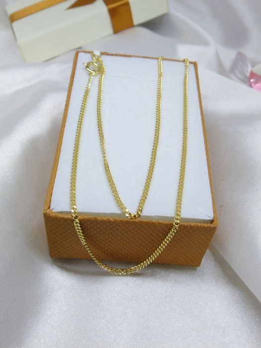 Piękny złoty łańcuszek pancerka, złoto 333, dł. 40 cm