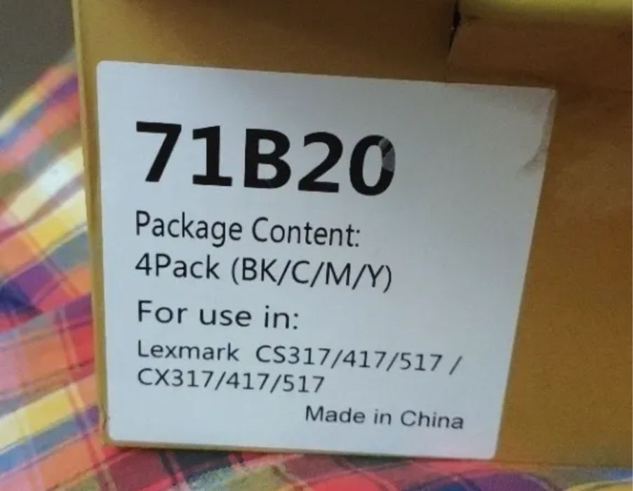Комплект картриджів 71B20 для Lexmark CS317/417/517/CX317/417/517