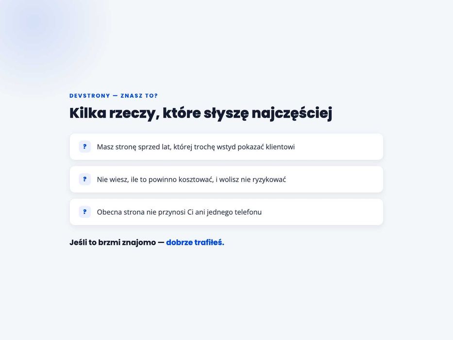 Strona internetowa dla małej firmy – Łódź, od 1200 zł