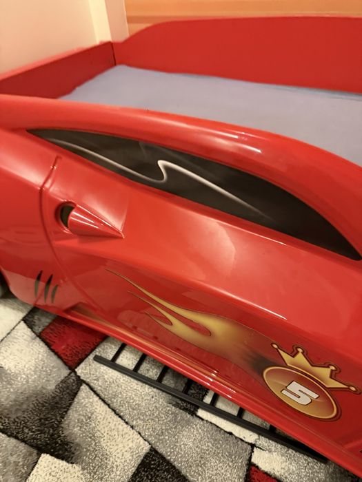 Łóżko samochód auto, wymiary 230x130 materac 190x90