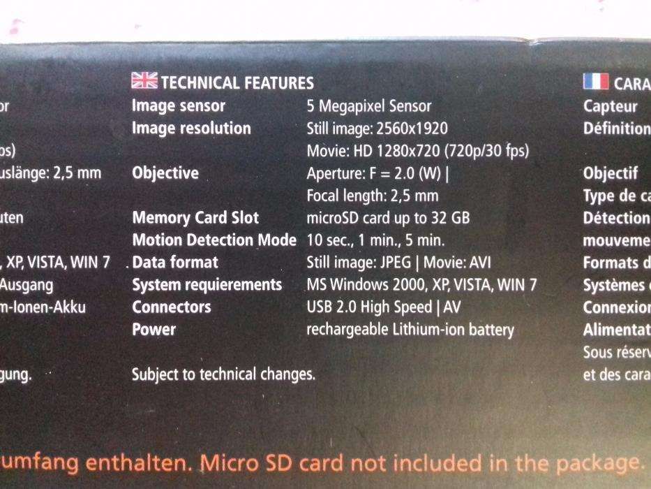 Câmara Rollei Action Cam 100