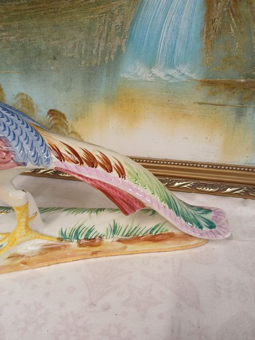 escultura porcelana pássaro