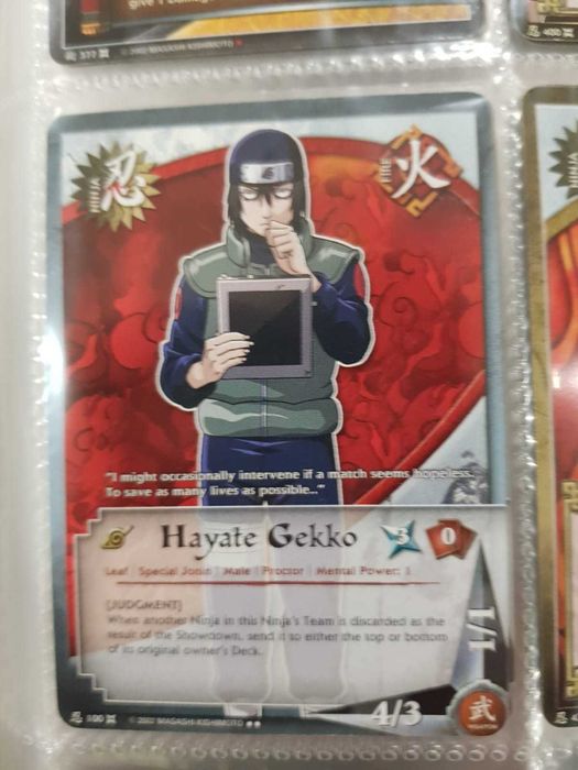 Cartas Naruto originais