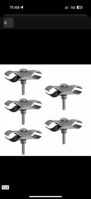 Klamra stalowa ocynk uchwyt do skrecania przenosnego tymczasowego