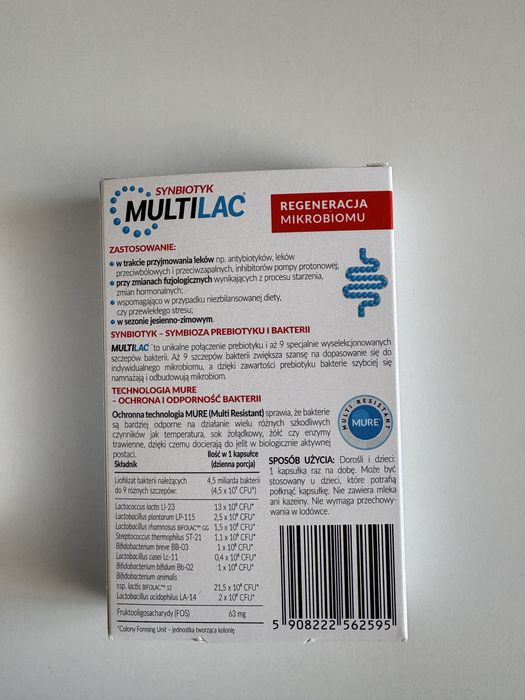 Zestaw Multilac: IBS (60 kaps.) + Synbiotyk (10 kaps.) Nowe