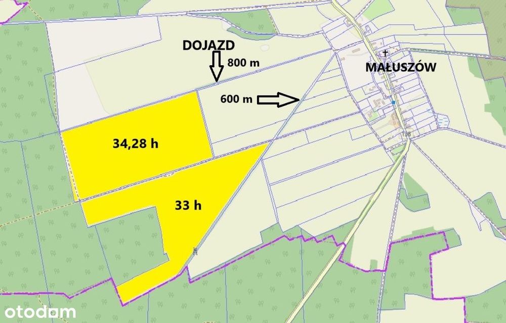 Grunt rolny 67 hektarów w gminie Sulęcin!