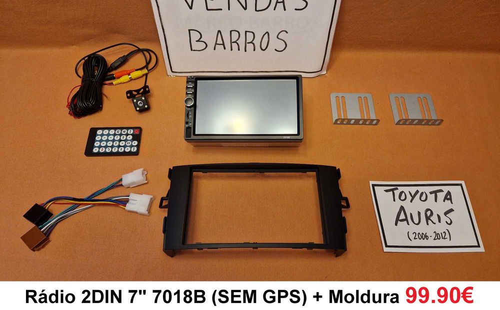(NOVO) Rádio 2DIN Toyota AURIS (2006 até 2017) • Android D-4D [4+64GB]