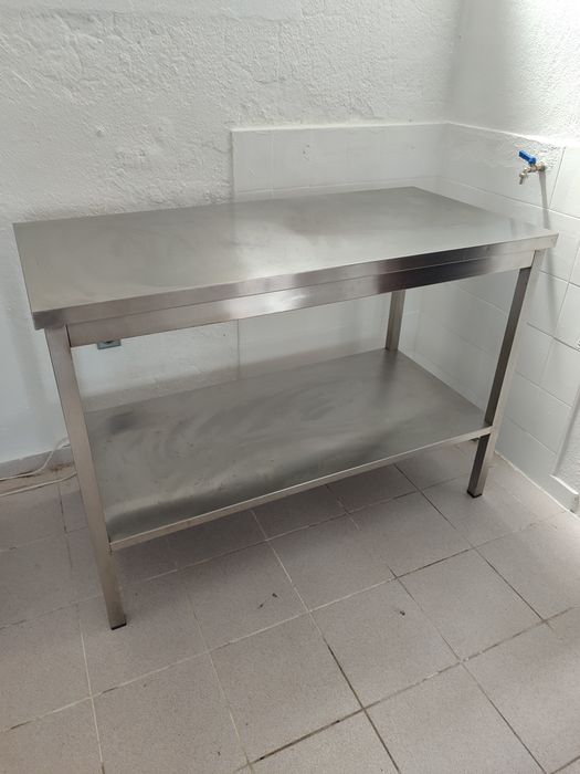 Bancada inox 138cm