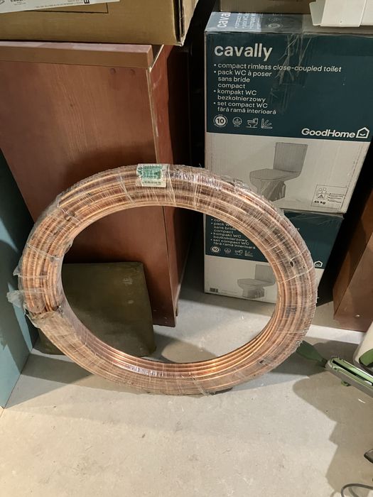 Elastyczna rurka miedziana 15x1 mm - krąg 50 metrów